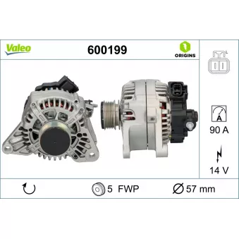 Alternateur VALEO 600199