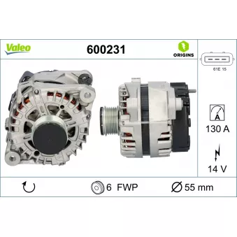 Alternateur VALEO 600231