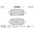 Jeu de 4 plaquettes de frein arrière VALEO 610328 - Visuel 1