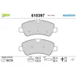 Jeu de 4 plaquettes de frein arrière VALEO 610397 - Visuel 1