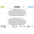 Jeu de 4 plaquettes de frein avant VALEO 610444 - Visuel 1