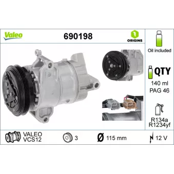 Compresseur, climatisation VALEO