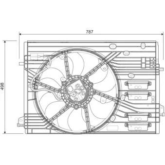 Ventilateur, refroidissement du moteur VALEO 696456