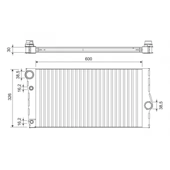 Radiateur, refroidissement du moteur VALEO 701193