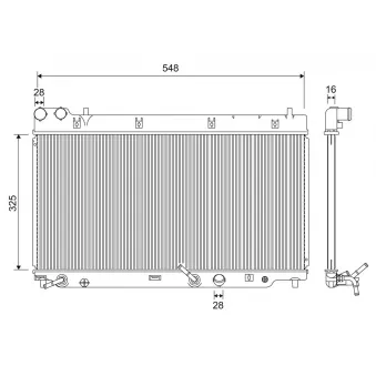 Radiateur, refroidissement du moteur VALEO