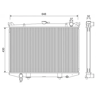 Radiateur, refroidissement du moteur VALEO 701213