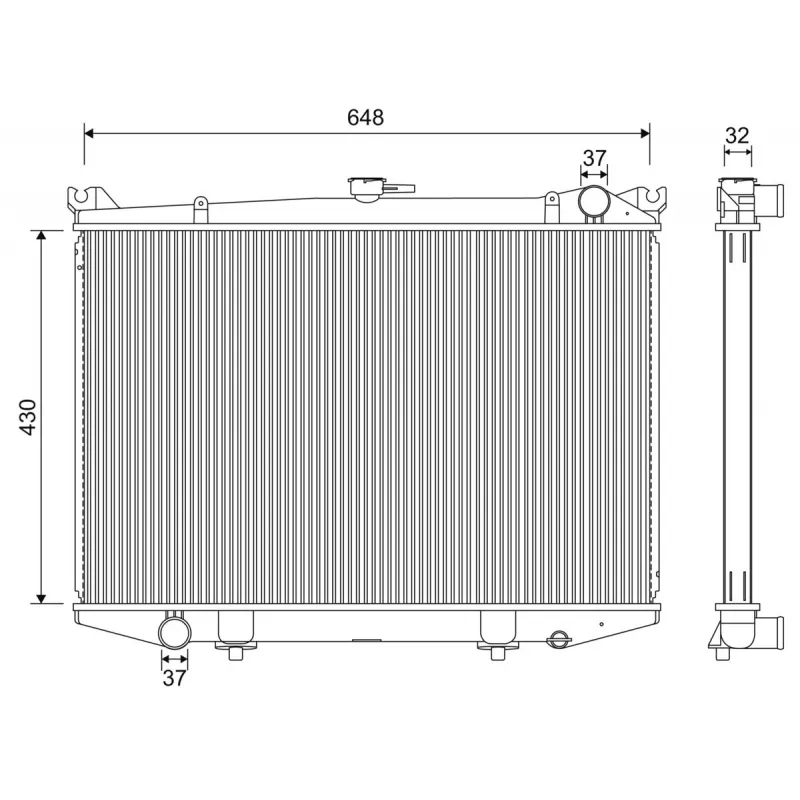 Radiateur, refroidissement du moteur VALEO 701213