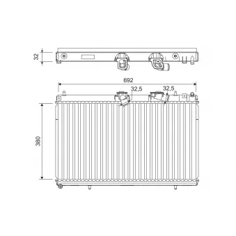 Radiateur, refroidissement du moteur VALEO