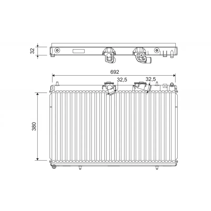 Radiateur, refroidissement du moteur VALEO 701214