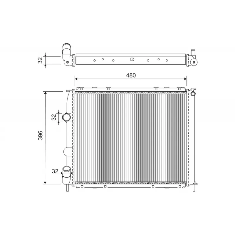 Radiateur, refroidissement du moteur VALEO 701221