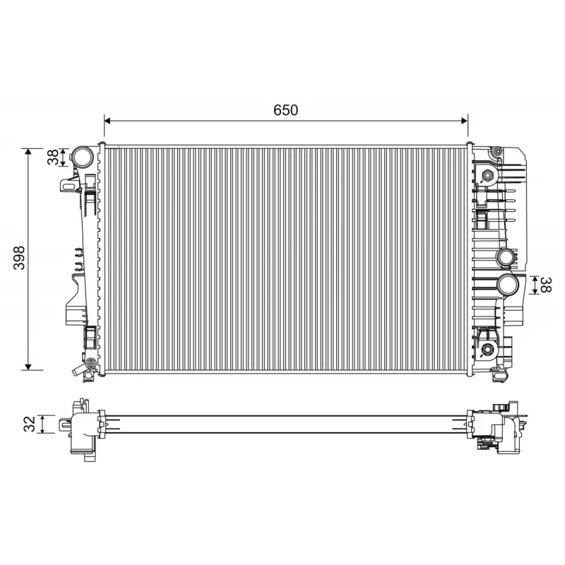 Radiateur, refroidissement du moteur VALEO 701222