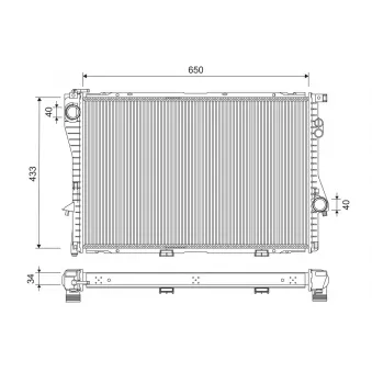Radiateur, refroidissement du moteur VALEO 701248