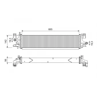 Radiateur, refroidissement du moteur VALEO 701249