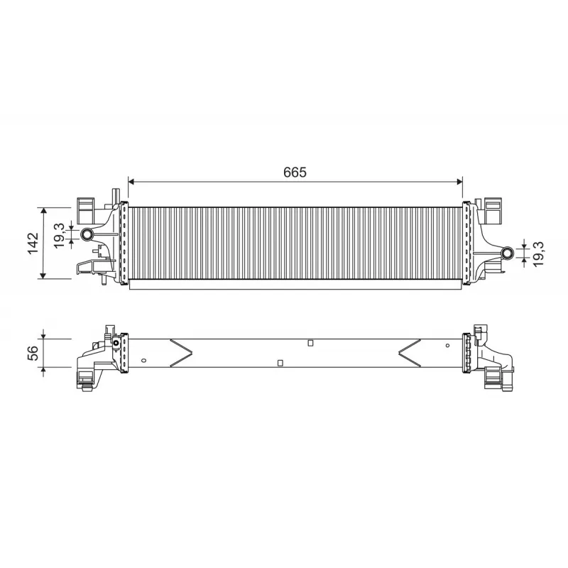 Radiateur, refroidissement du moteur VALEO 701249