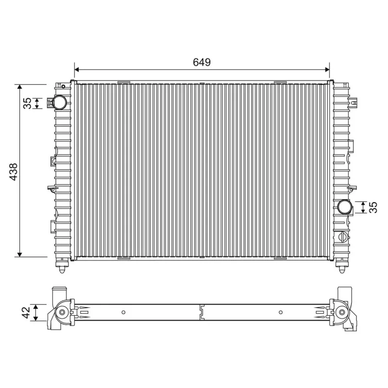 Radiateur, refroidissement du moteur VALEO 701269