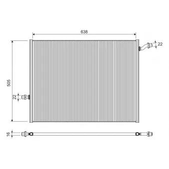 Radiateur, refroidissement du moteur VALEO 701290