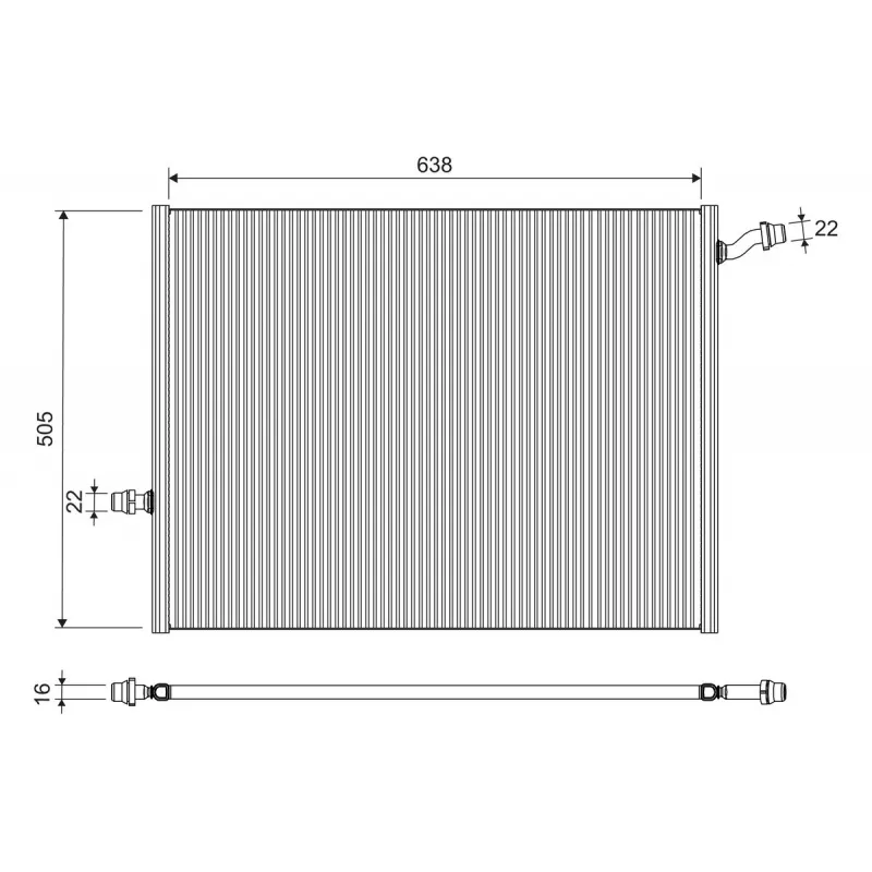 Radiateur, refroidissement du moteur VALEO 701290