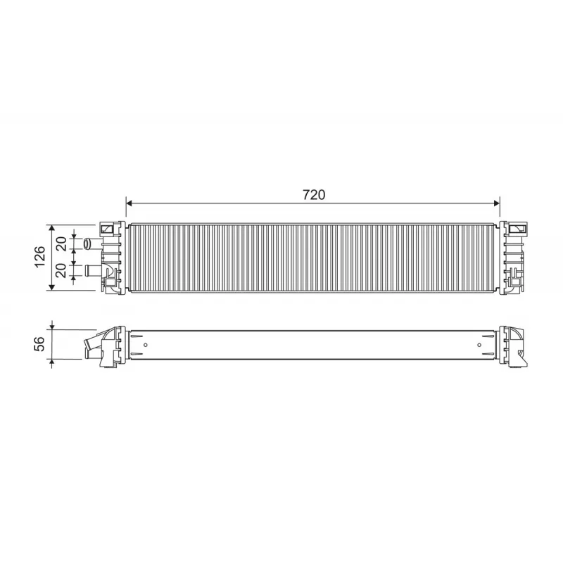 Radiateur, refroidissement du moteur VALEO 701294