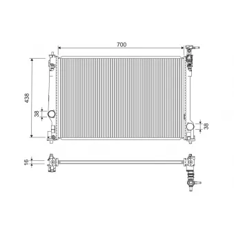 Radiateur, refroidissement du moteur VALEO