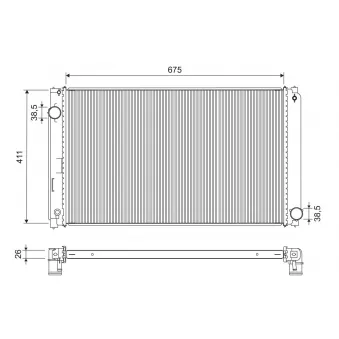 Radiateur, refroidissement du moteur VALEO