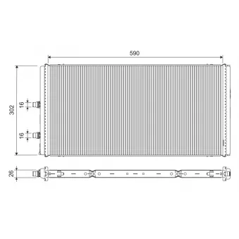 Radiateur, refroidissement du moteur VALEO 701312