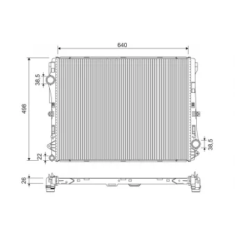 Radiateur, refroidissement du moteur VALEO