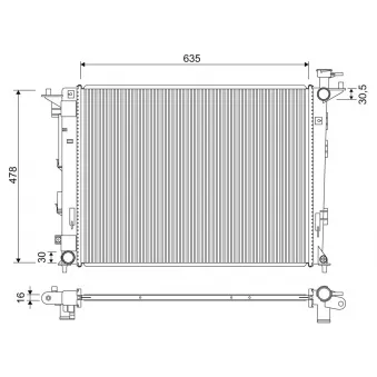 Radiateur, refroidissement du moteur VALEO
