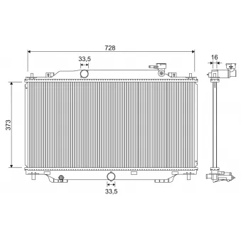 Radiateur, refroidissement du moteur VALEO 701329
