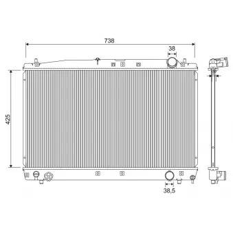 Radiateur, refroidissement du moteur VALEO