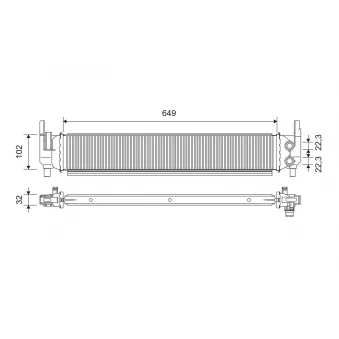 Radiateur, refroidissement du moteur VALEO 701362