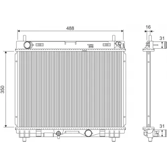 Radiateur, refroidissement du moteur VALEO