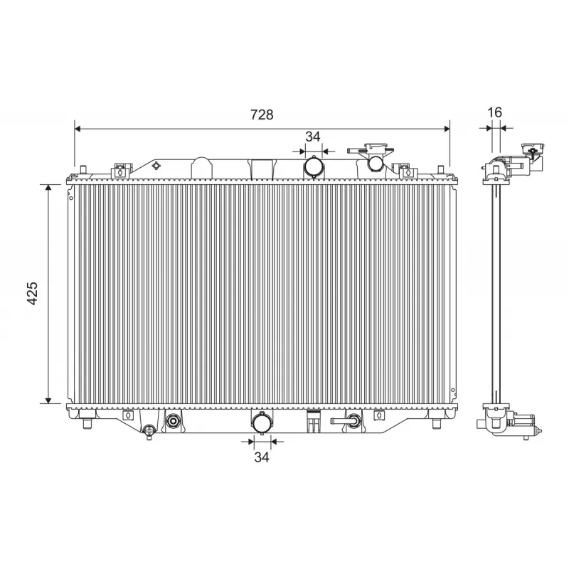 Radiateur, refroidissement du moteur VALEO 701392