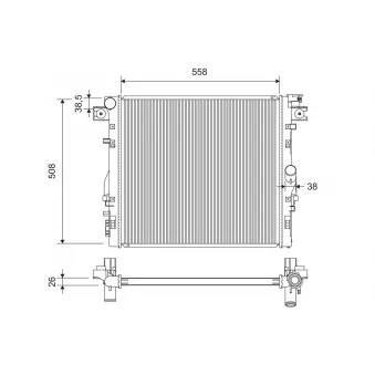Radiateur, refroidissement du moteur VALEO 701417