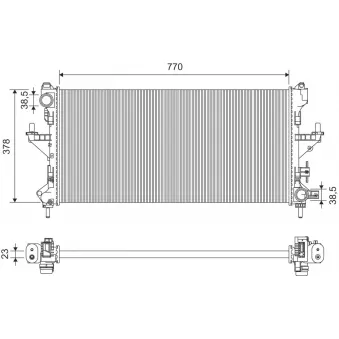 Radiateur, refroidissement du moteur VALEO 701426
