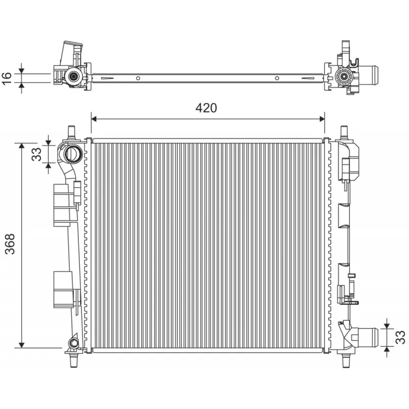Radiateur, refroidissement du moteur VALEO 701439