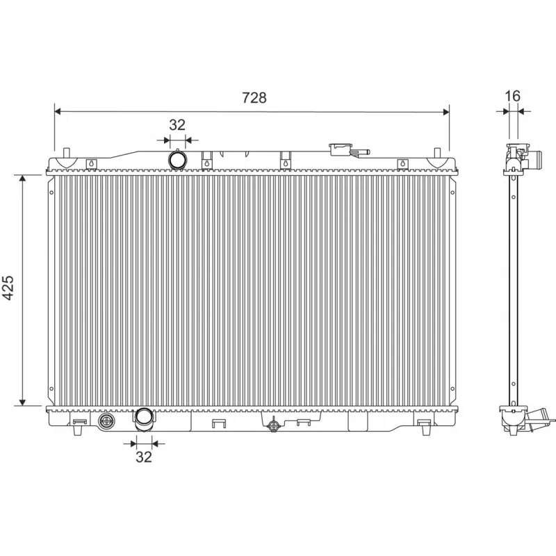 Radiateur, refroidissement du moteur VALEO 701443