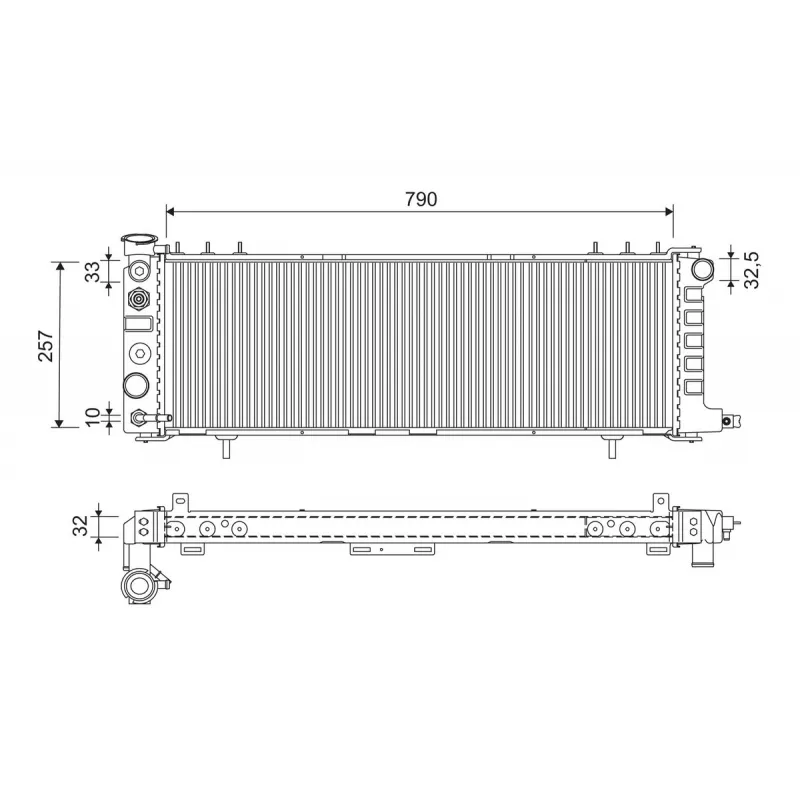 Radiateur, refroidissement du moteur VALEO 701454