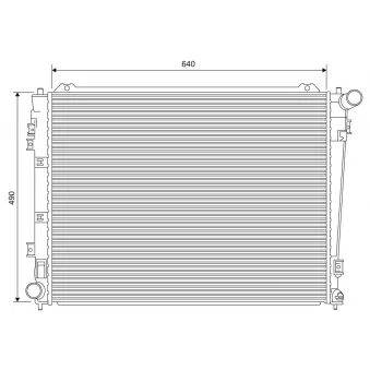 Radiateur, refroidissement du moteur VALEO 701619