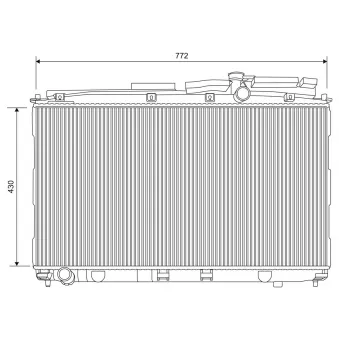 Radiateur, refroidissement du moteur VALEO 701622