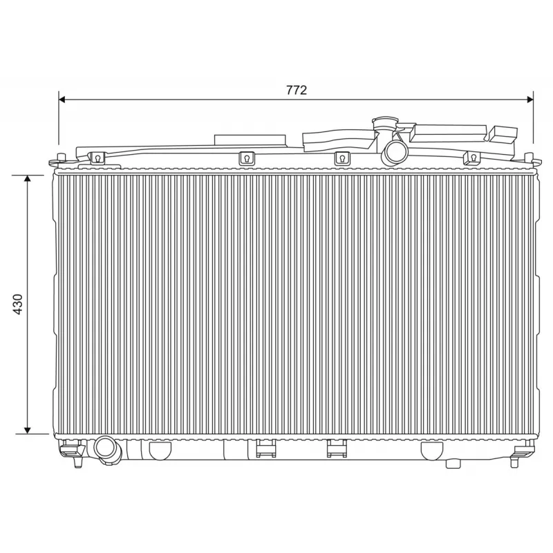 Radiateur, refroidissement du moteur VALEO 701622