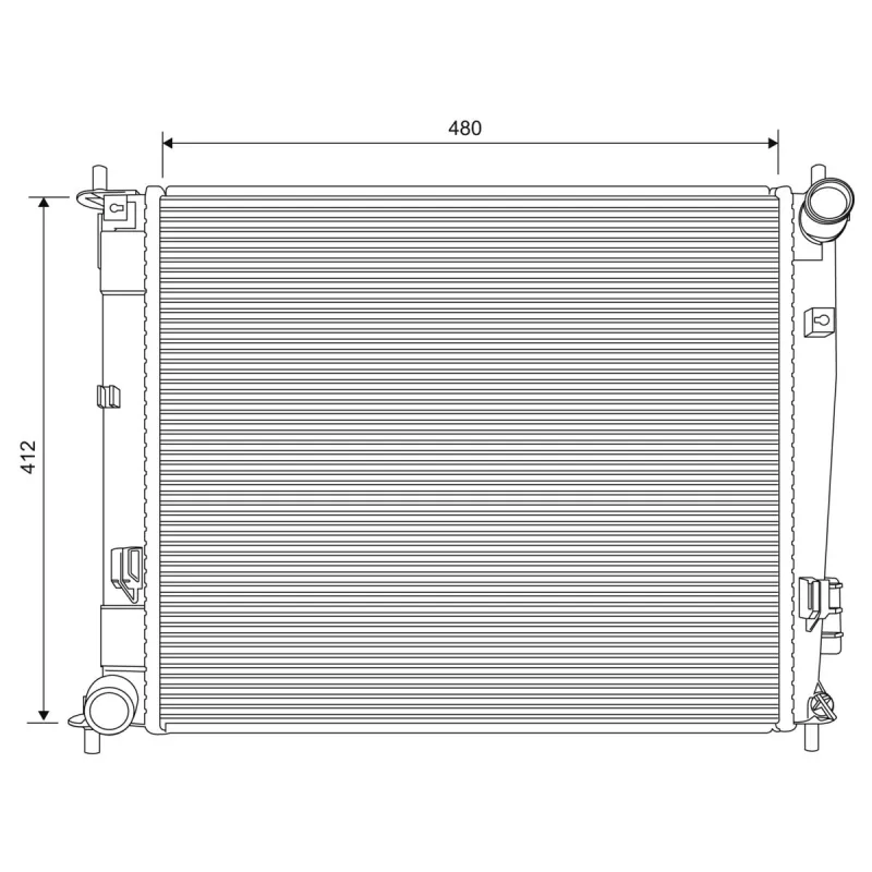 Radiateur, refroidissement du moteur VALEO 701624