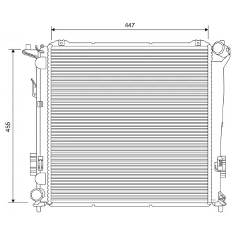 Radiateur, refroidissement du moteur VALEO 701626