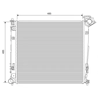 Radiateur, refroidissement du moteur VALEO 701629