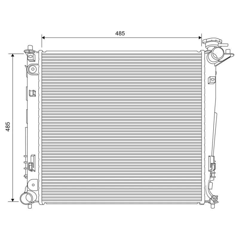 Radiateur, refroidissement du moteur VALEO 701629