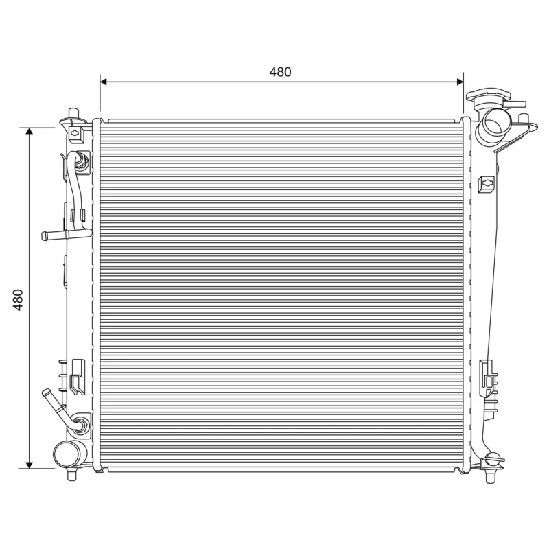 Radiateur, refroidissement du moteur VALEO 701630