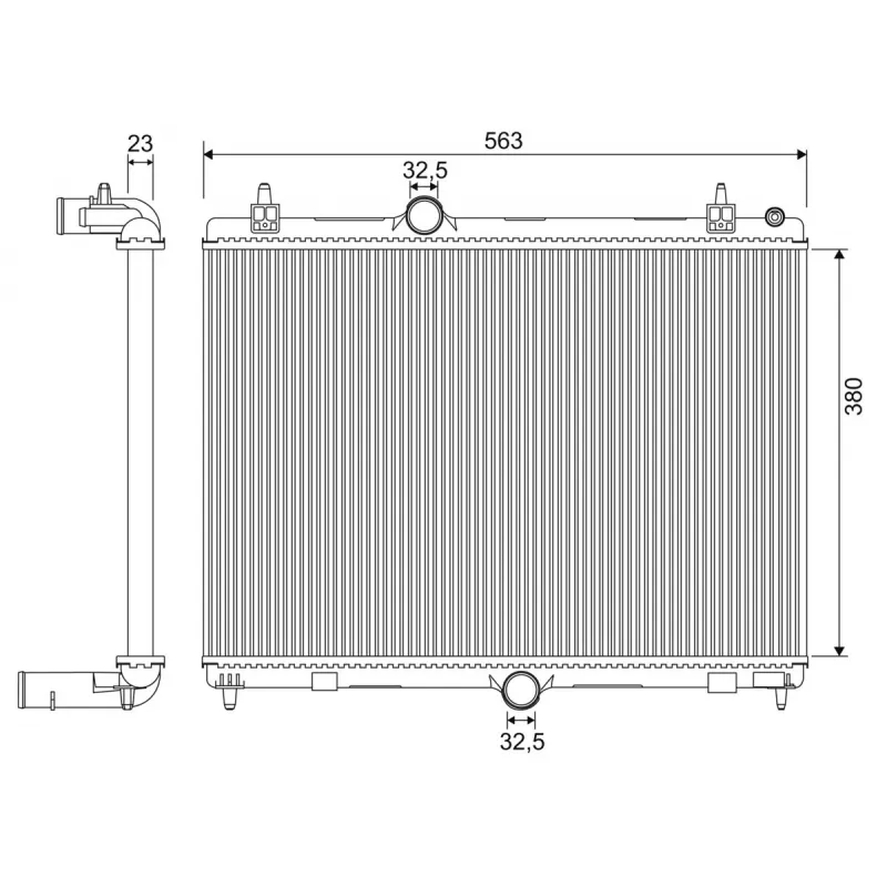 Radiateur, refroidissement du moteur VALEO 701957