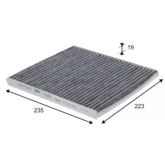 Filtre, air de l'habitacle VALEO