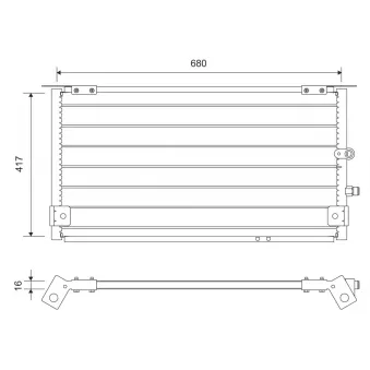 Condenseur, climatisation VALEO 812731