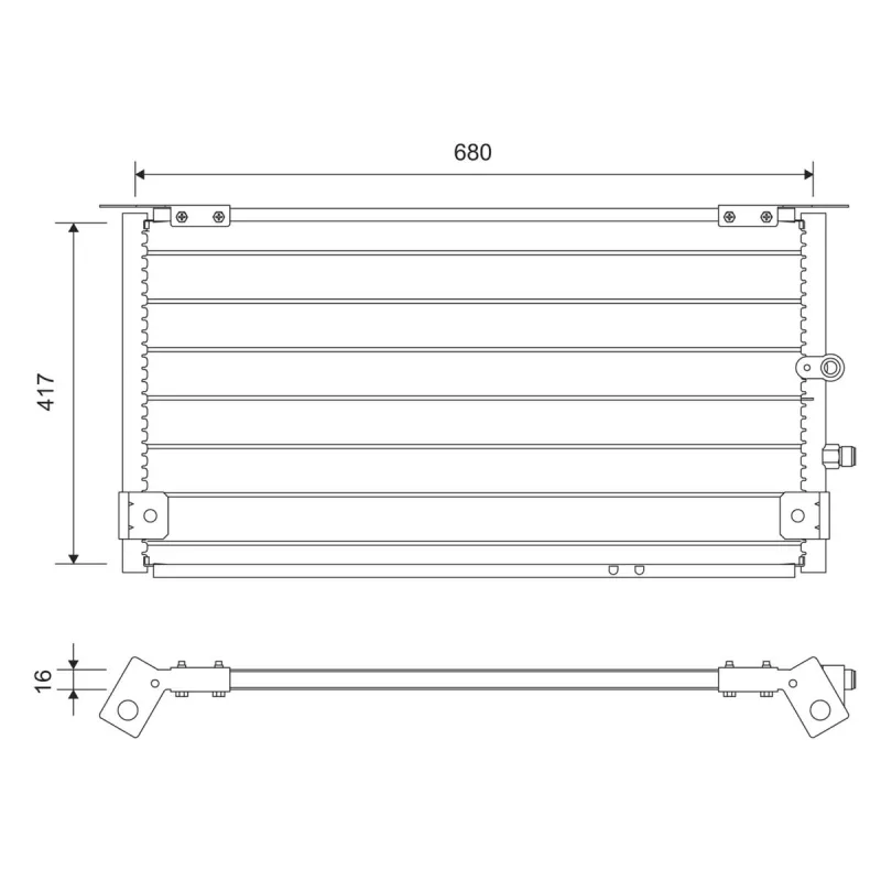 Condenseur, climatisation VALEO 812731