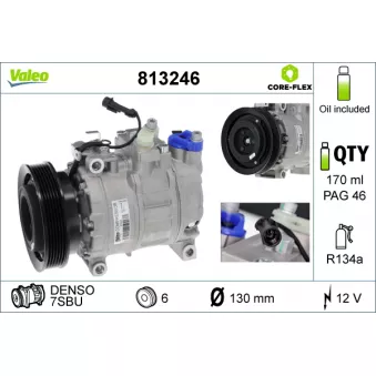 Compresseur, climatisation VALEO 813246